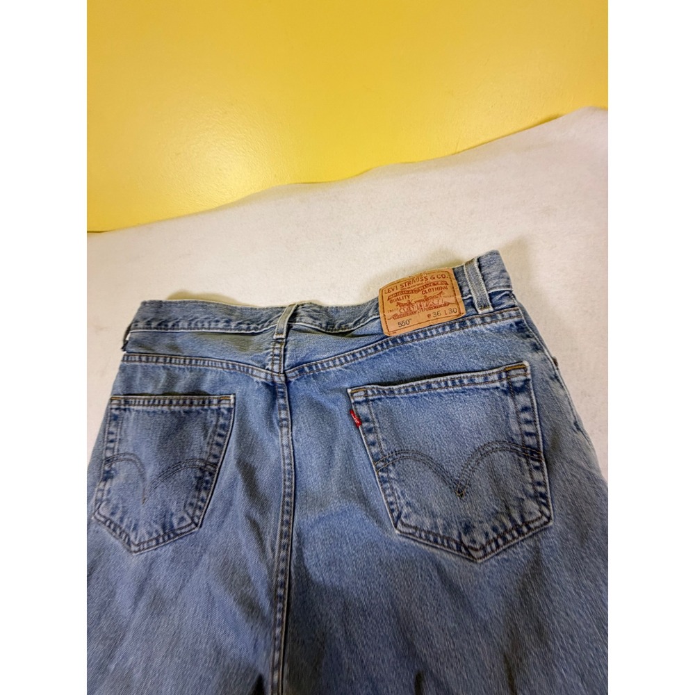 Levis 550 Relaxed Fit‎ Tapered Leg Jeans Medium Wash Blue 36x30 Mens Denim Pants